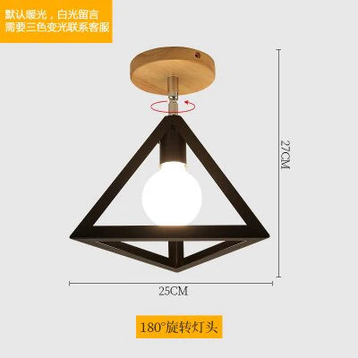 Iron 5W Iron Ceiling Lamp Shade Pendant Light