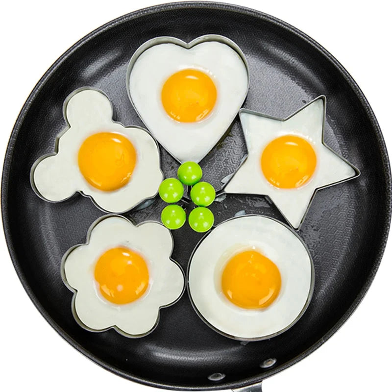 Stainless Steel 5Style Fried Egg Pancake Mold